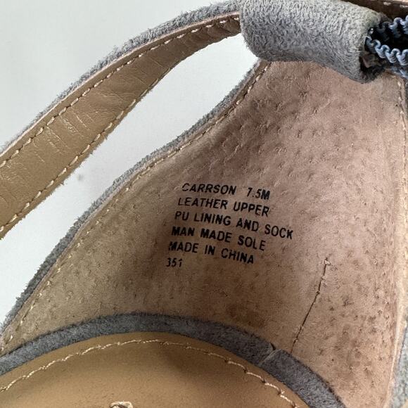 Steve Madden Shoes Womens Size 7.5M Blue Carrson Suede Block Heel Sandal Dressy‎ - Picture 10 of 11